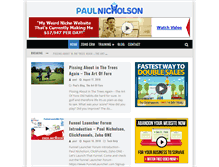 Tablet Screenshot of paulnicholson.com